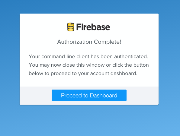 Firebase Authorization Complete